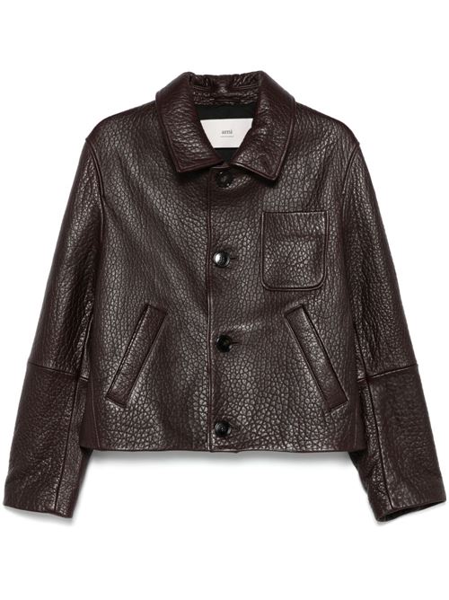 Leather Jacket AMI PARIS | UJK270LH0050633